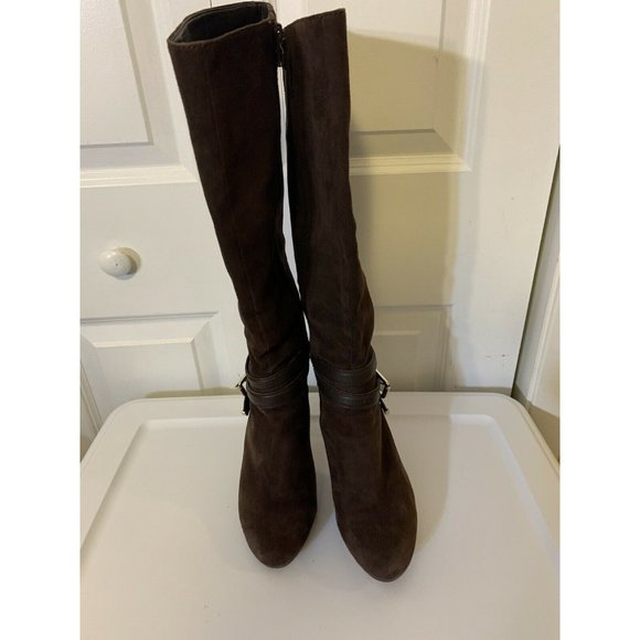 ANTONIO MELANI BOOTS BROWN LEATHER ZIPPER SIZE 7.5 M US WOMEN'S - Picture 5 of 12